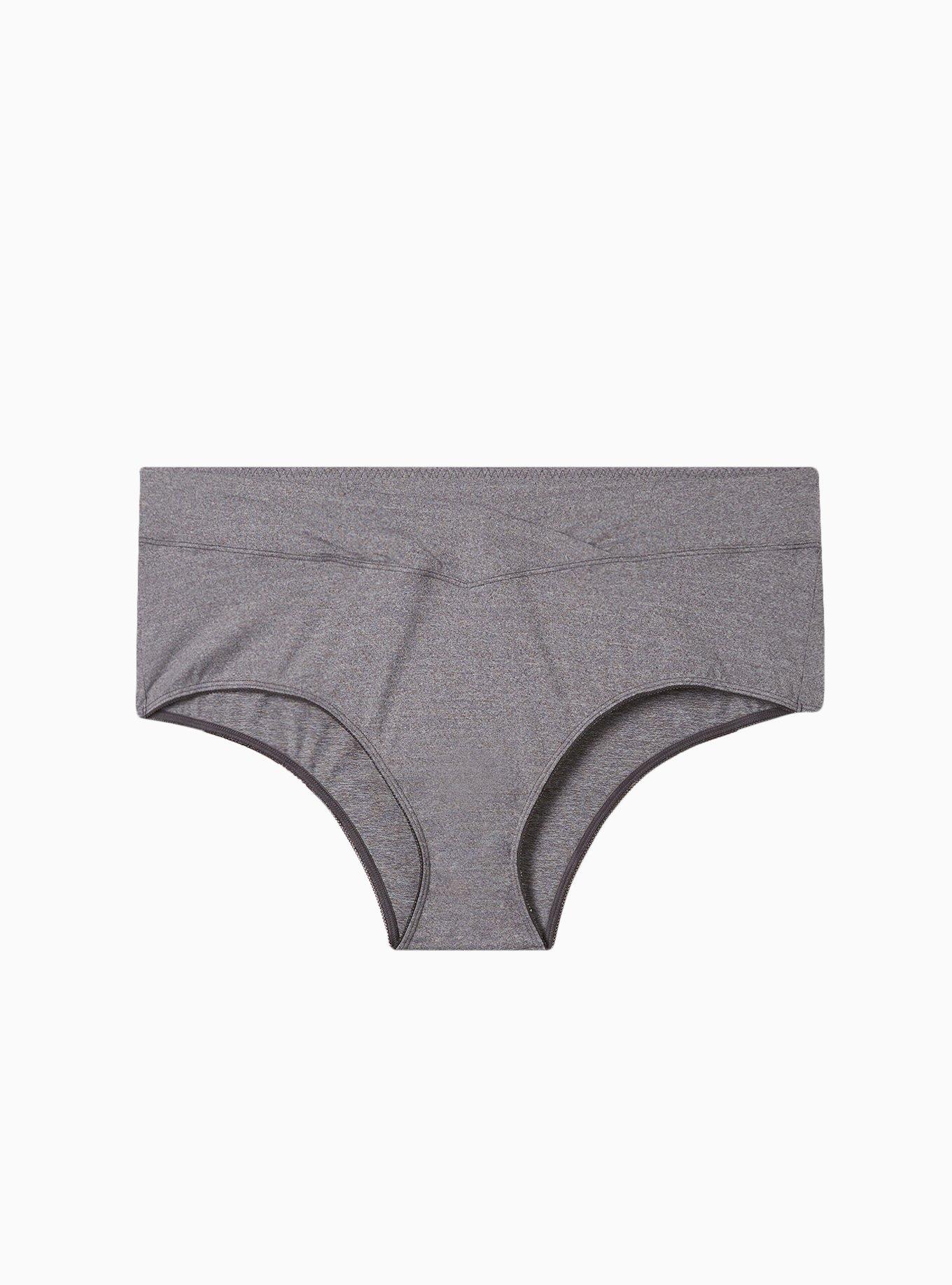 Microfiber Mid-Rise Cheeky Heather Panty