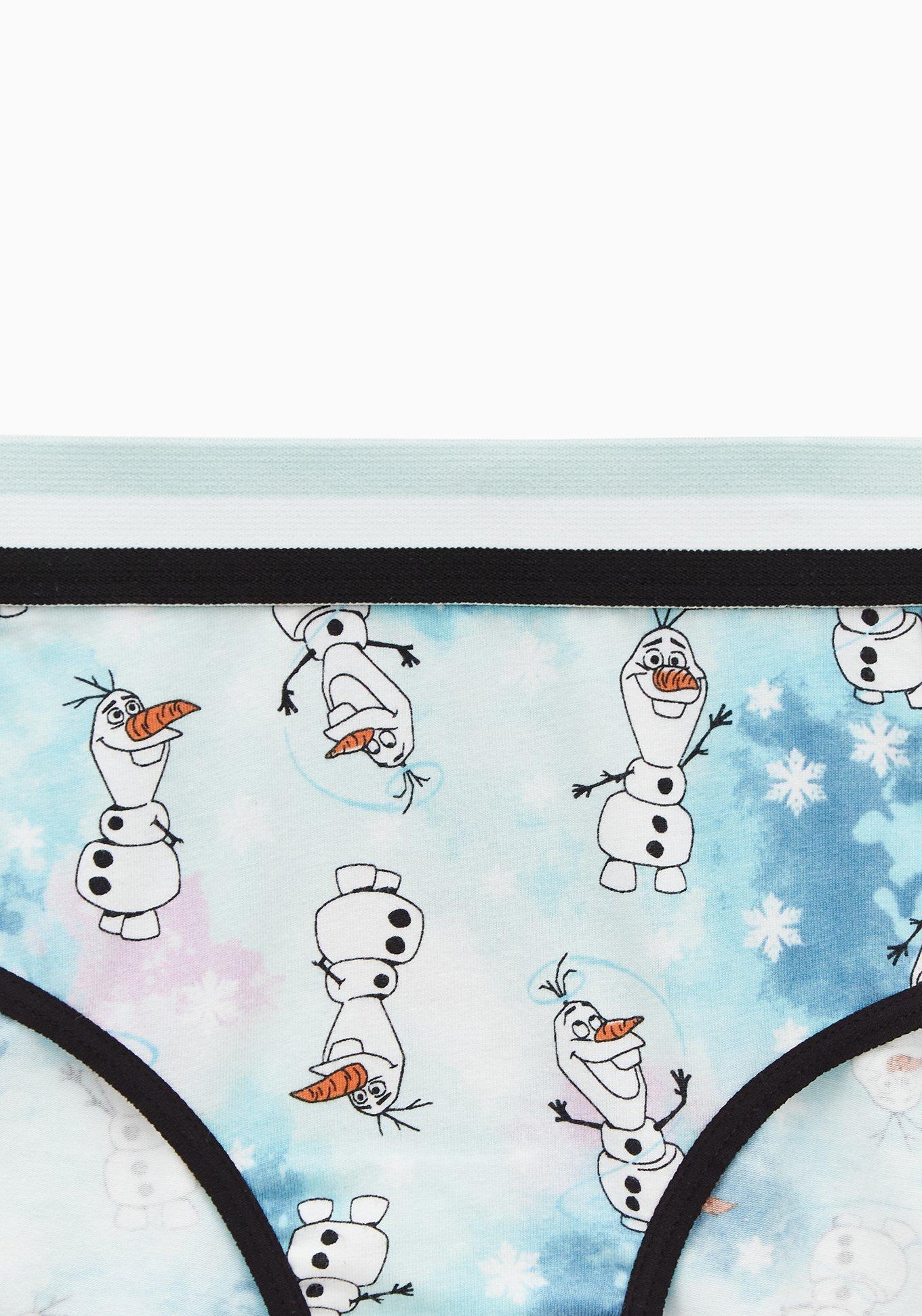 Plus Size - Disney Frozen Olaf Snowflake Light Blue Cotton Hipster Panty -  Torrid