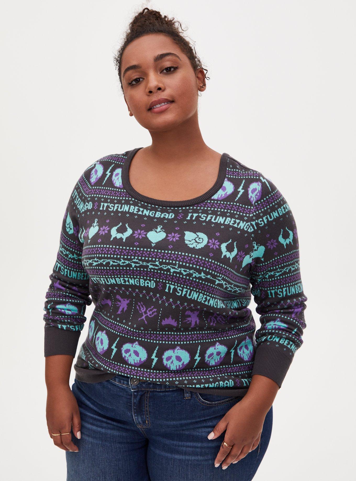 Plus Size - Jacquard Pullover Hooded Sweater - Torrid