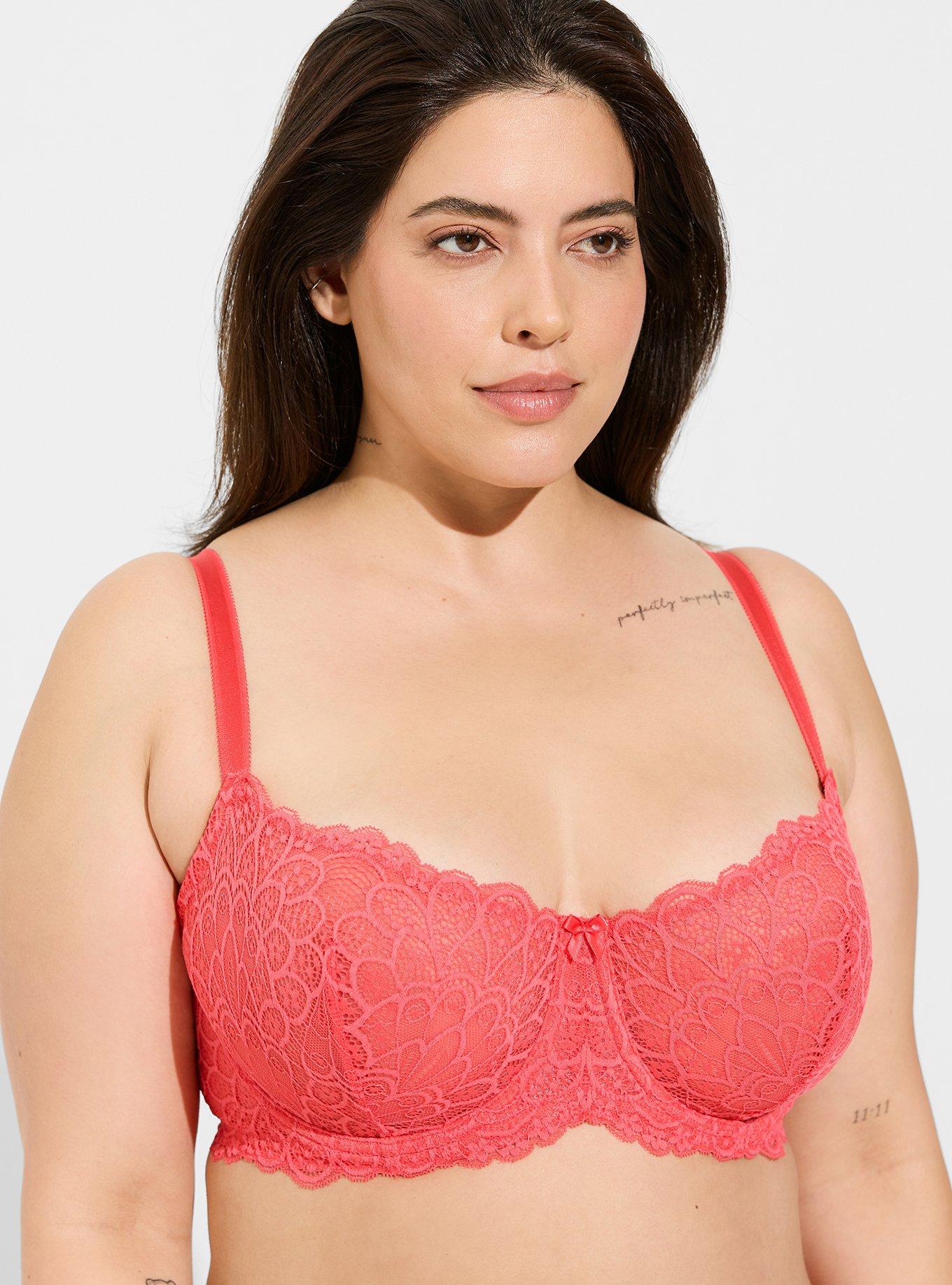 Women's Plus Size Lightly Lined Balconette Underwire Bra Auden 46d White  for sale online