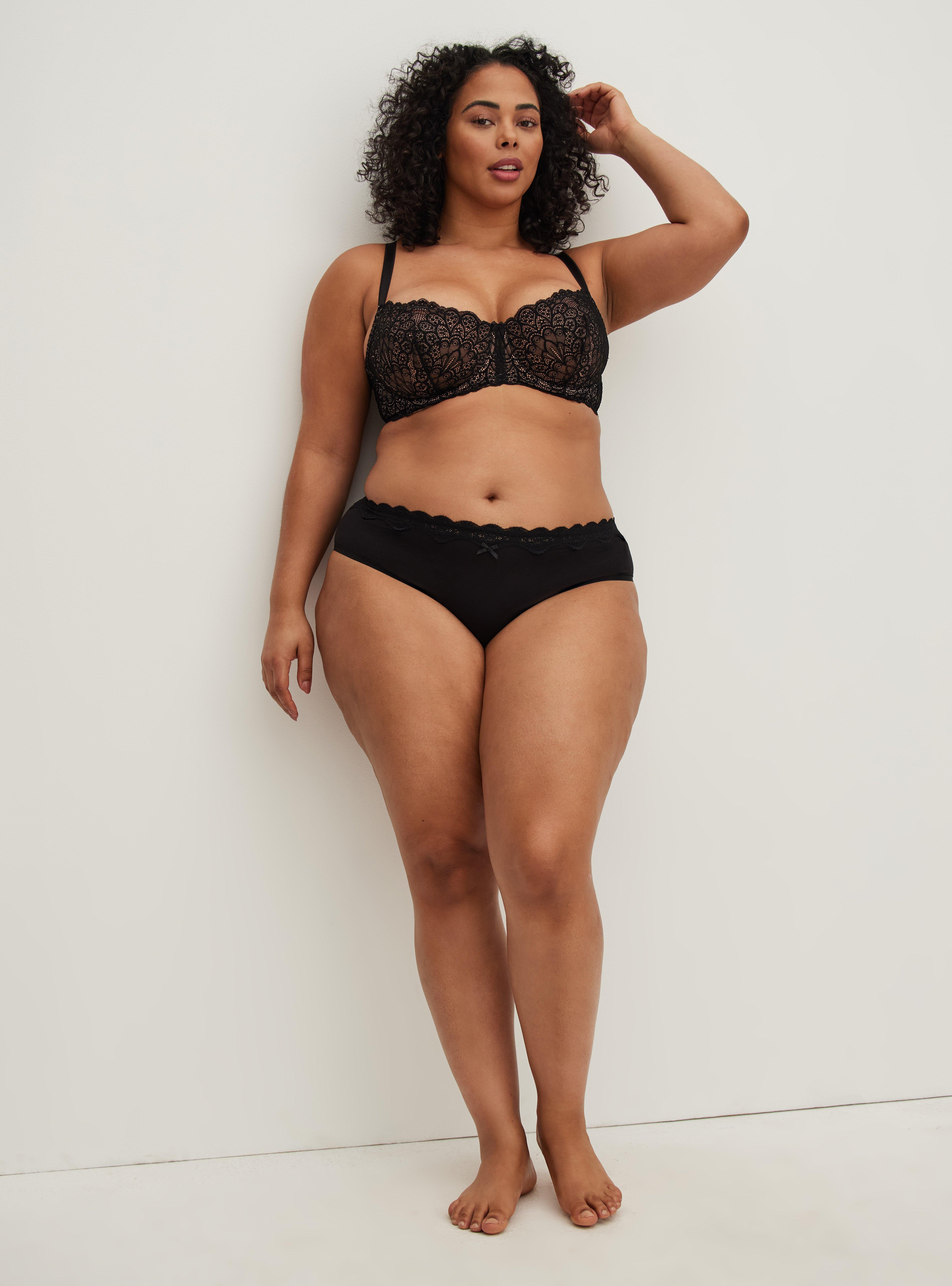 Plus Size - Full-Coverage Balconette Lightly Lined Exploded Floral Lace  360° Back Smoothing™ Bra - Torrid