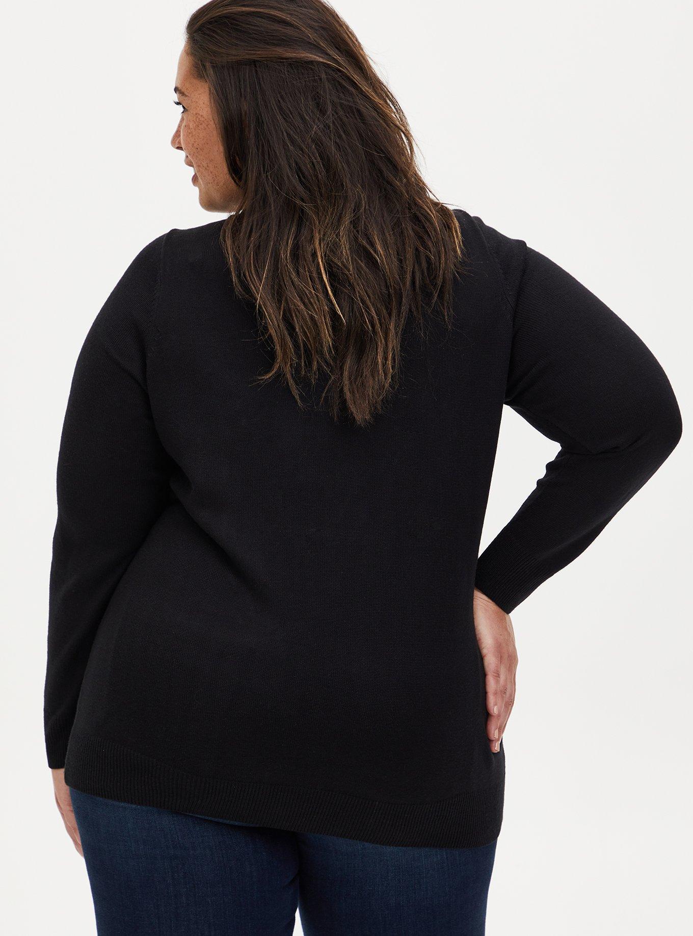 Disney Minnie Mouse Holiday Glam Embellished Pullover Sweater  , MULTI, alternate