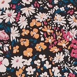 Cotton Mid-Rise Cheeky Panty, HARVEST DITSY FLORAL BLACK, swatch
