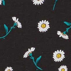 Cotton Mid-Rise Cheeky  Panty, DAISY DITSY FLORAL RICH BLACK, swatch