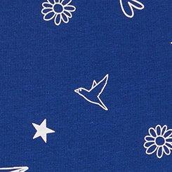 Cotton Mid-Rise Cheeky Panty, DAWN DOODLES SMALL BELLWETHER BLUE, swatch