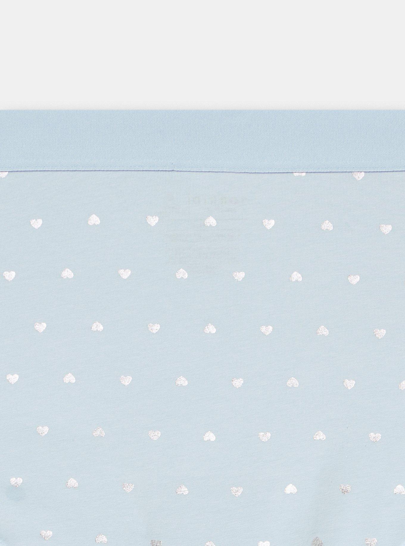 Cotton Mid-Rise Cheeky Panty, BRANDY HEARTS SKYWAY SILVER FOIL, alternate