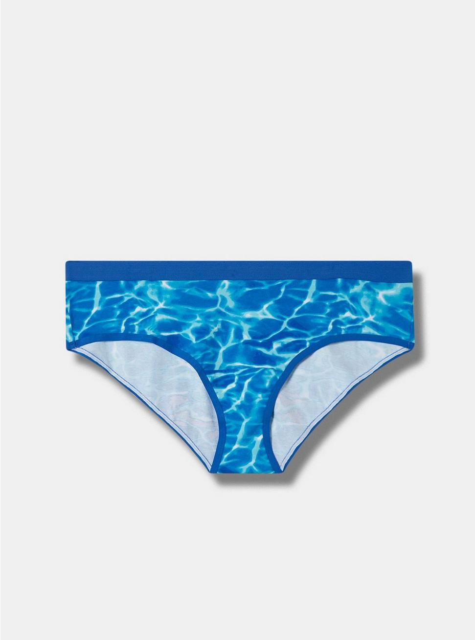 Cotton Mid-Rise Hipster Panty, BAHAMAS WATER: BLUE, hi-res
