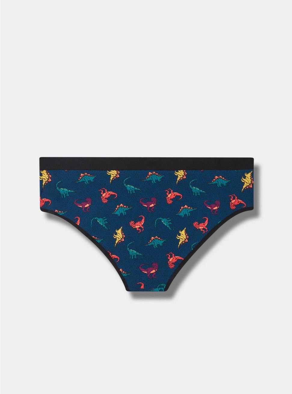 Cotton Mid-Rise Hipster Panty, DINO TOSS BLUE, alternate