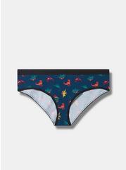 Cotton Mid-Rise Hipster Panty, DINO TOSS BLUE, hi-res
