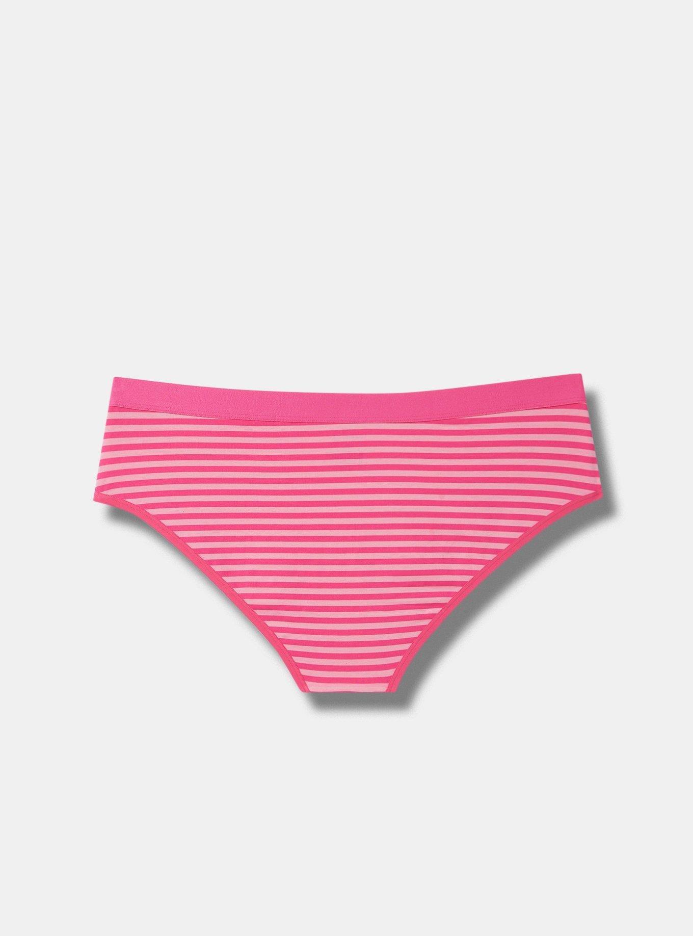 Buy Briefsy Cotton Blend Mid Rise Waist Hipster Baby Pink Color Panty for  Women- Small at