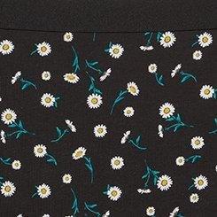 Plus Size Cotton Mid-Rise Hipster Panty, DAISY DITSY FLORAL RICH BLACK, swatch