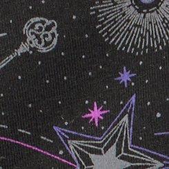 Cotton Mid-Rise Hipster Panty, MAGICAL OBJECTS RICH BLACK, swatch