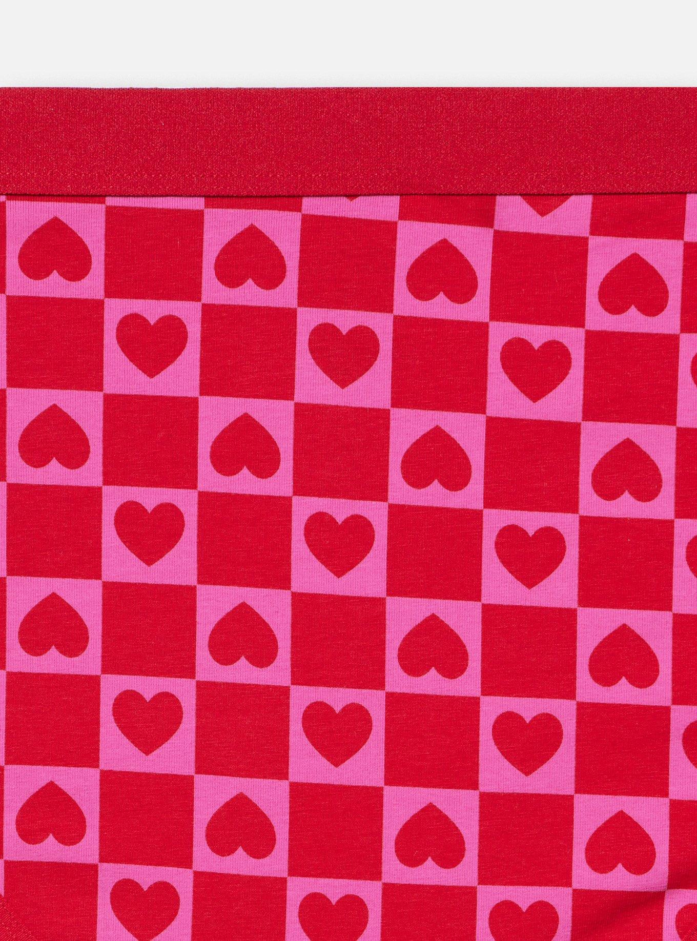 Cotton Mid-Rise Hipster Panty, JOY HEARTS FUCHSIA FEDORA, alternate