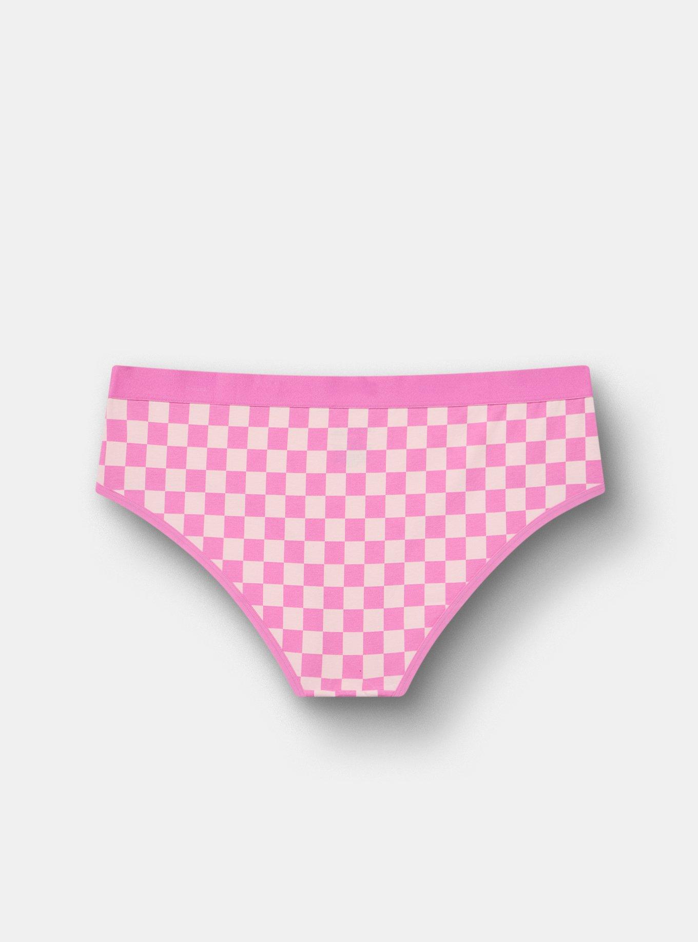 Cotton Mid-Rise Hipster Panty, CHECK ME OUT PINK, alternate