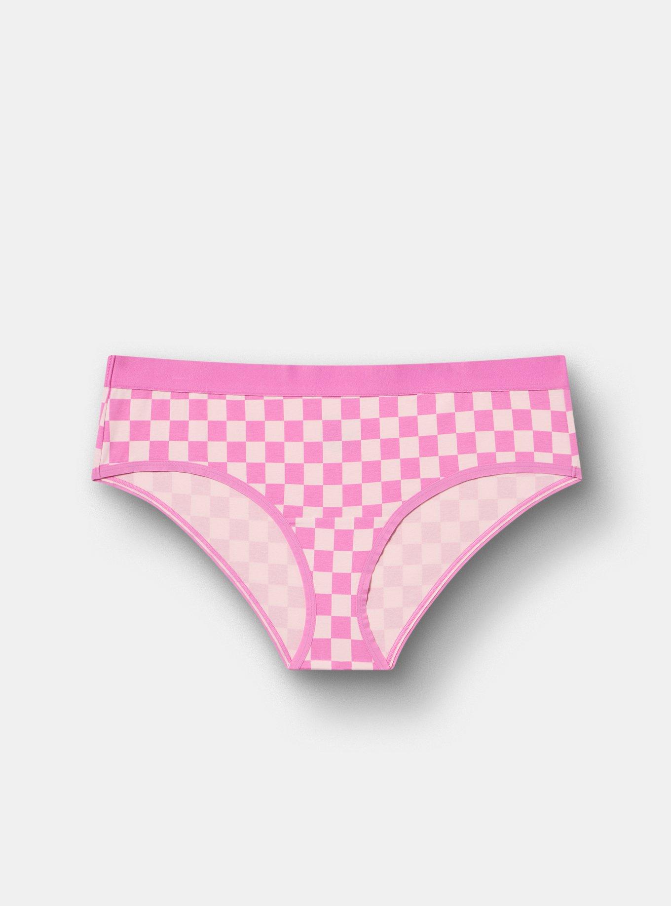 Cotton Mid-Rise Hipster Panty, CHECK ME OUT PINK, hi-res