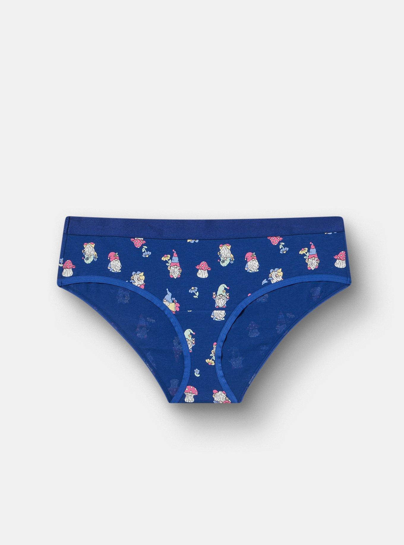 Plus Size Cotton Mid-Rise Hipster Panty, GNOME WHAT I MEAN, hi-res