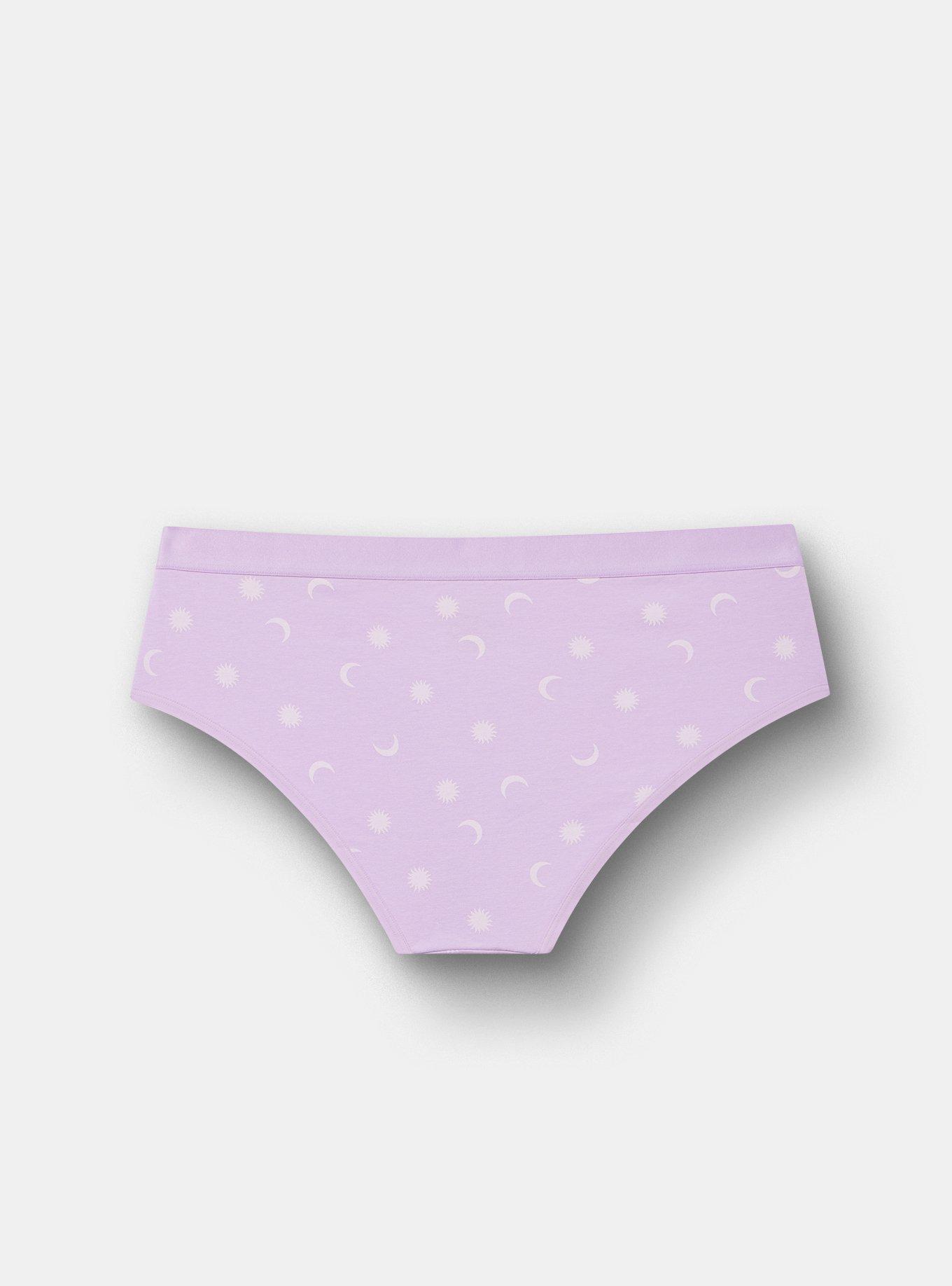 Cotton Mid-Rise Hipster Panty, PICKED STARS PURPLE, alternate