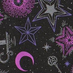 Cotton Mid-Rise Brief Panty, MAGICAL OBJECTS RICH BLACK, swatch