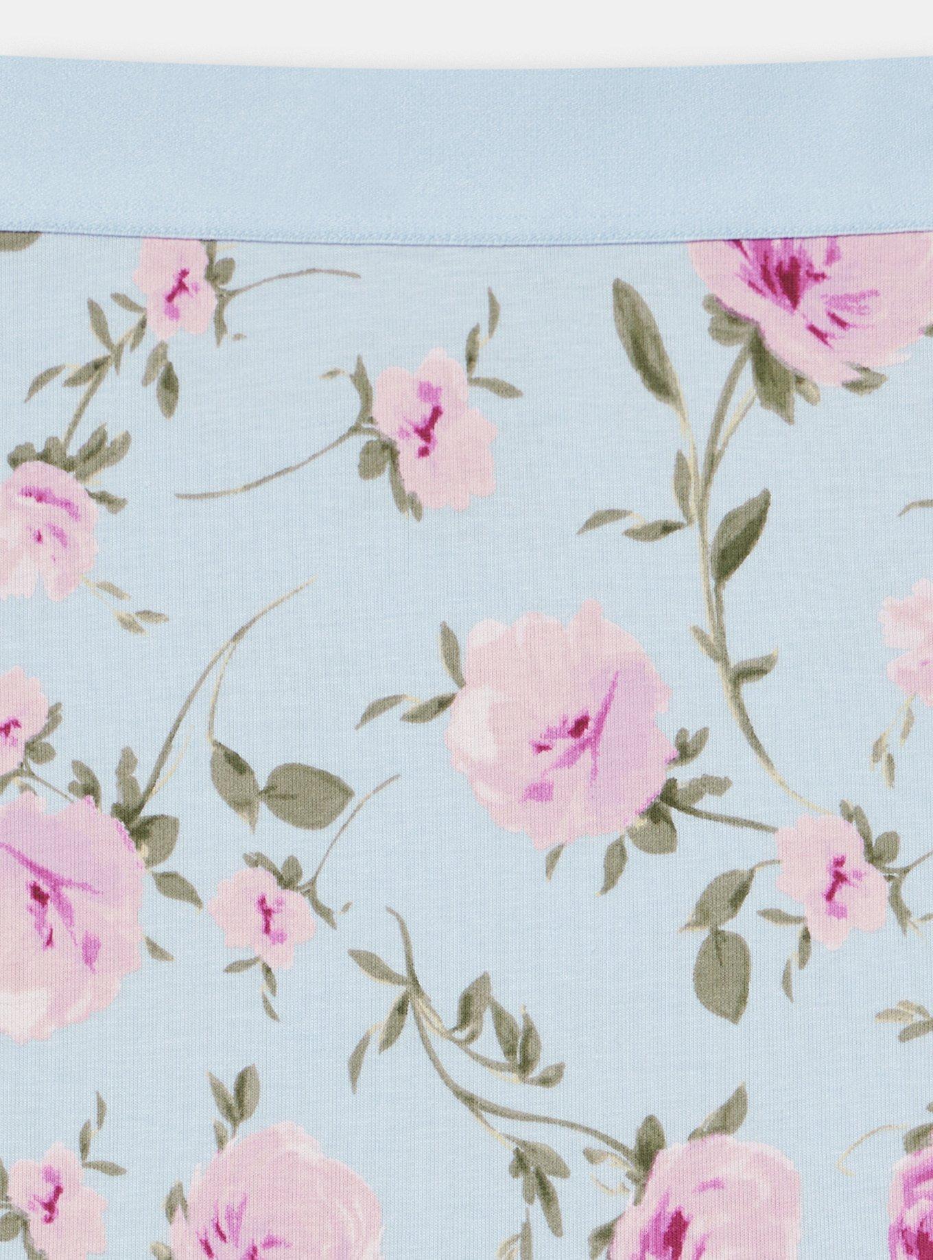 Cotton Mid-Rise Brief Panty, ANTOINETTE FLORAL SKYWAY, alternate