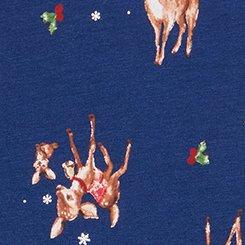 Plus Size Cotton Mid-Rise Brief Panty, DOE A DEER SMALL MEDIEVAL BLUE, swatch