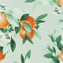 Cotton Mid-Rise Brief Panty, PICKED ORANGES SMALL GREEN, swatch