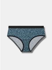 Second Skin Mid-Rise Hipster Panty, MERMAID SCALES LEGION BLUE, hi-res