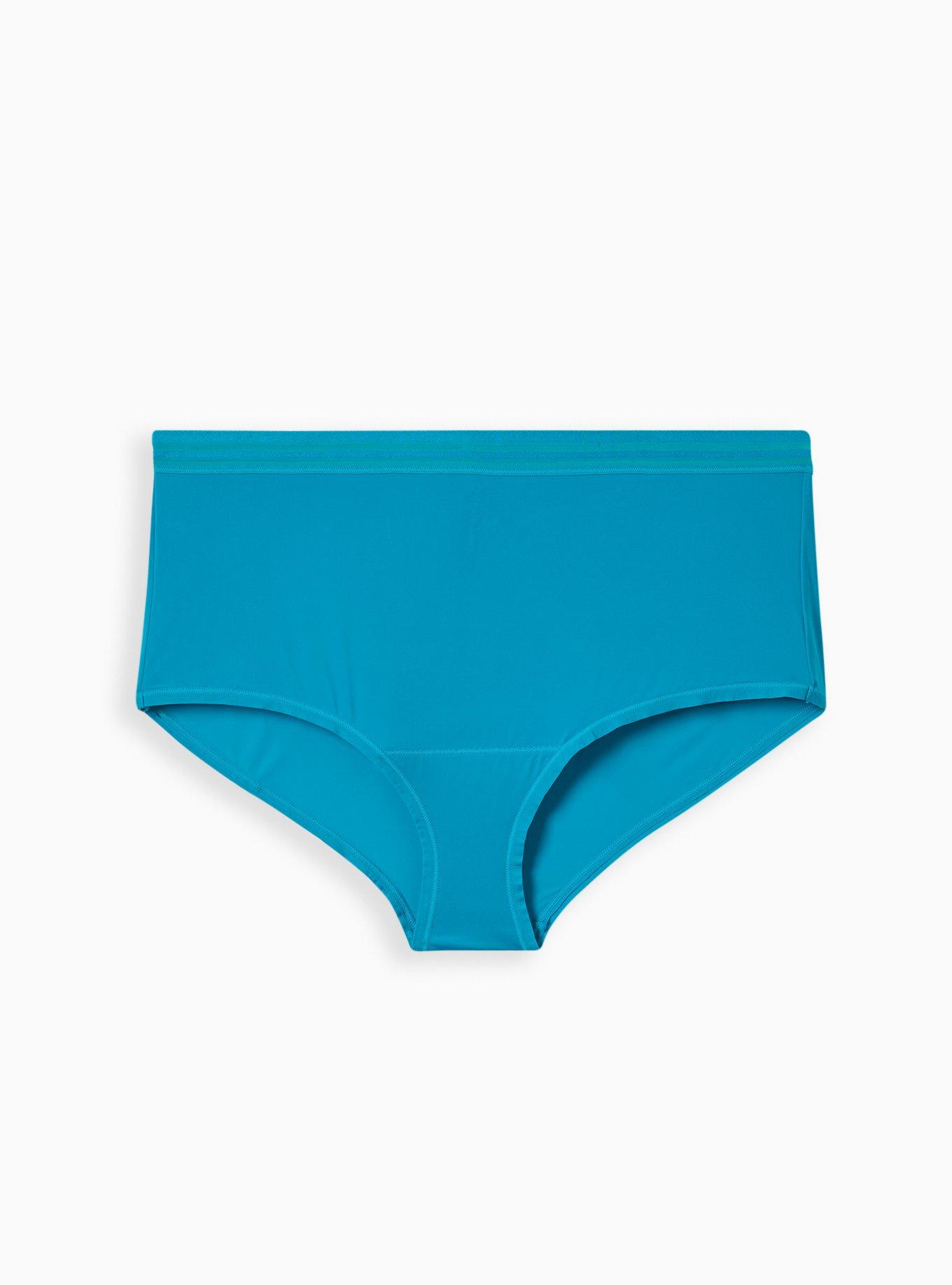 St. Eve Micro Bikini Panties Nylon/Spandex 2 Pk Blue Stripe/Navy