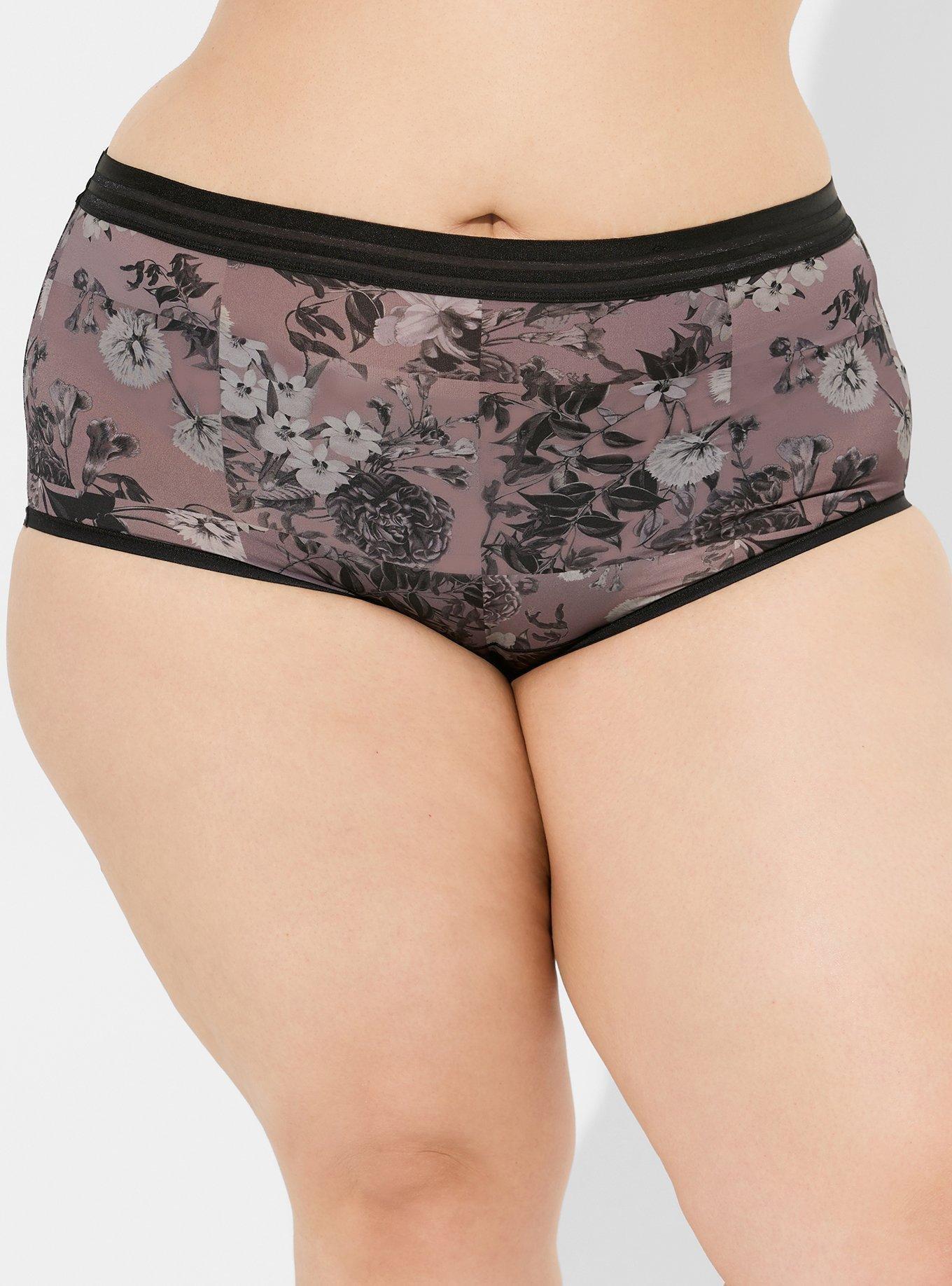 Marilyn Monroe Women's Seamless Sports Band Hipster Panties 5 Pack - Pink  Florals - Small 