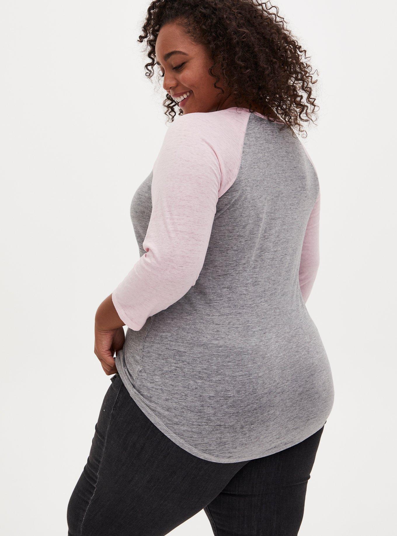 Plus size best sale raglan shirts