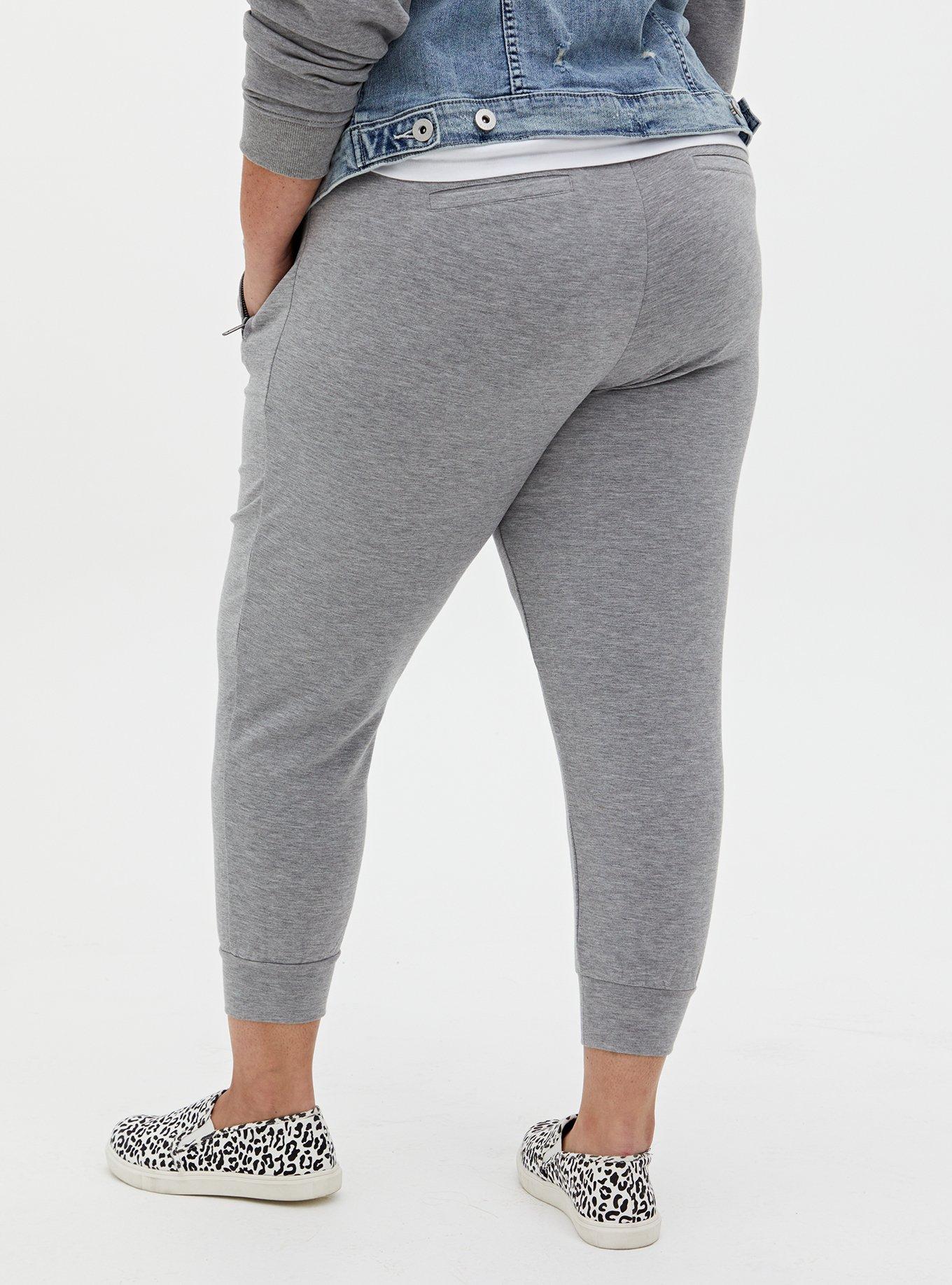 Plus Size - Relaxed Fit Jogger Lightweight Ponte Mid-Rise Pant - Torrid