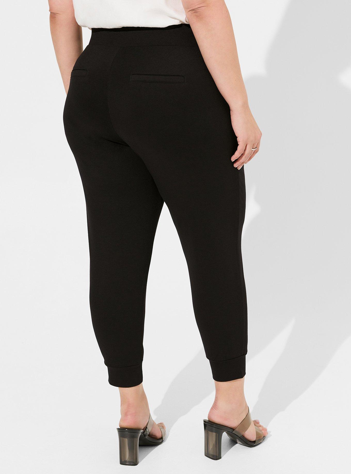 Plus Size - Relaxed Fit Jogger Lightweight Ponte Mid-Rise Pant - Torrid