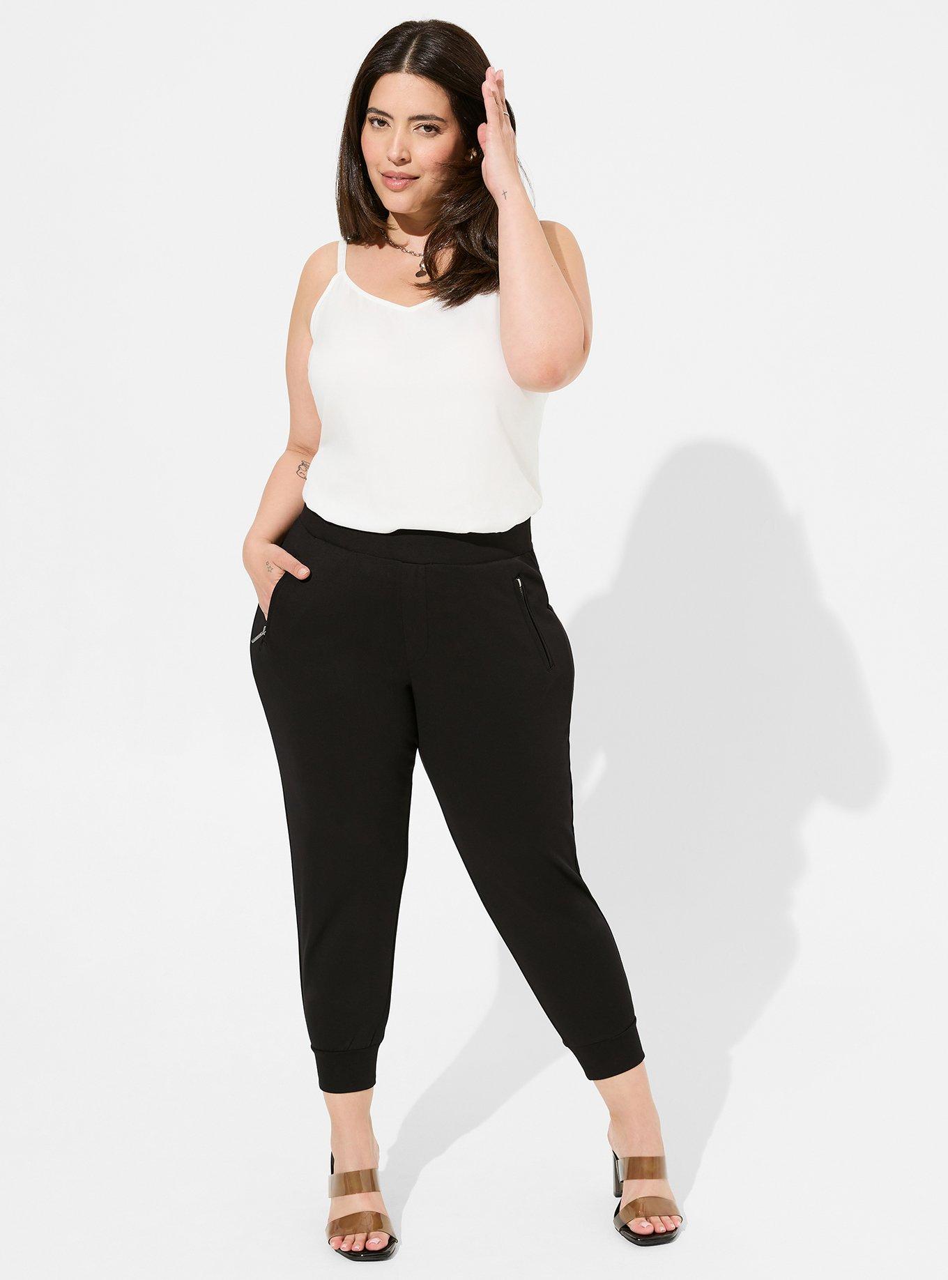 Relaxed Fit Jogger Lightweight Ponte Mid-Rise Pant