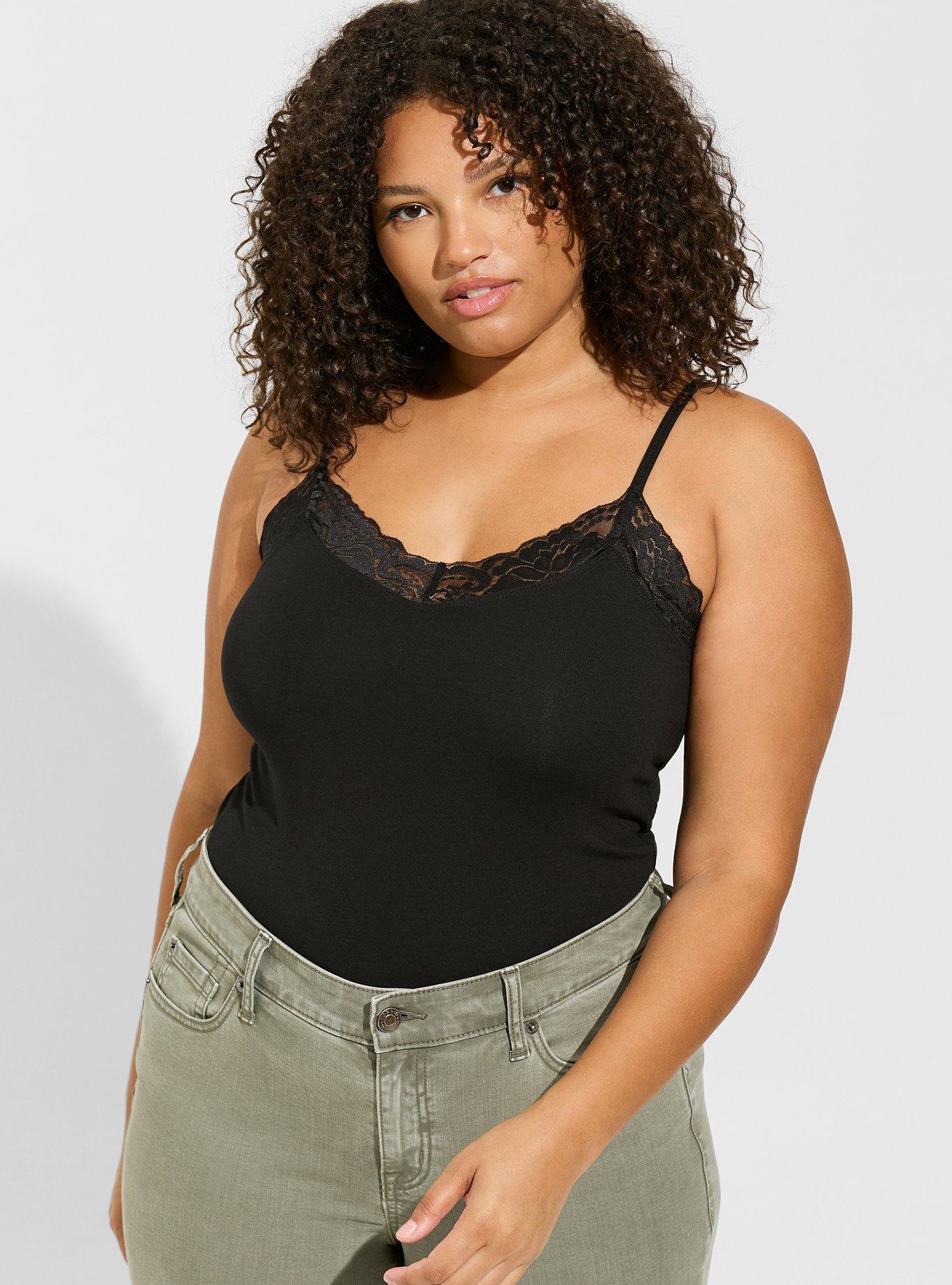 Torrid 4 ( 4x, 26 ) Women's Plus FOXY CAMI - Shirt, High Neck