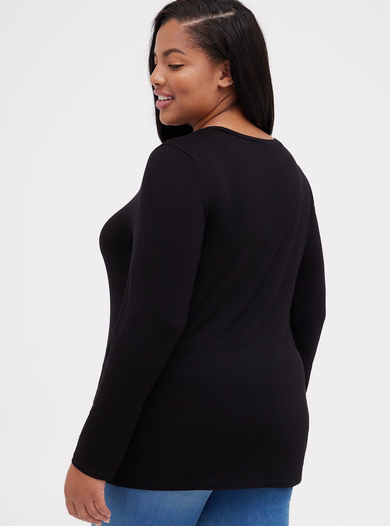 Supersoft Long Sleeve Top - Black