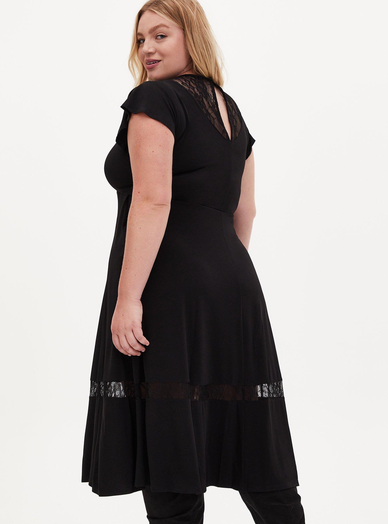 Midi Studio Knit Dress, DEEP BLACK, alternate