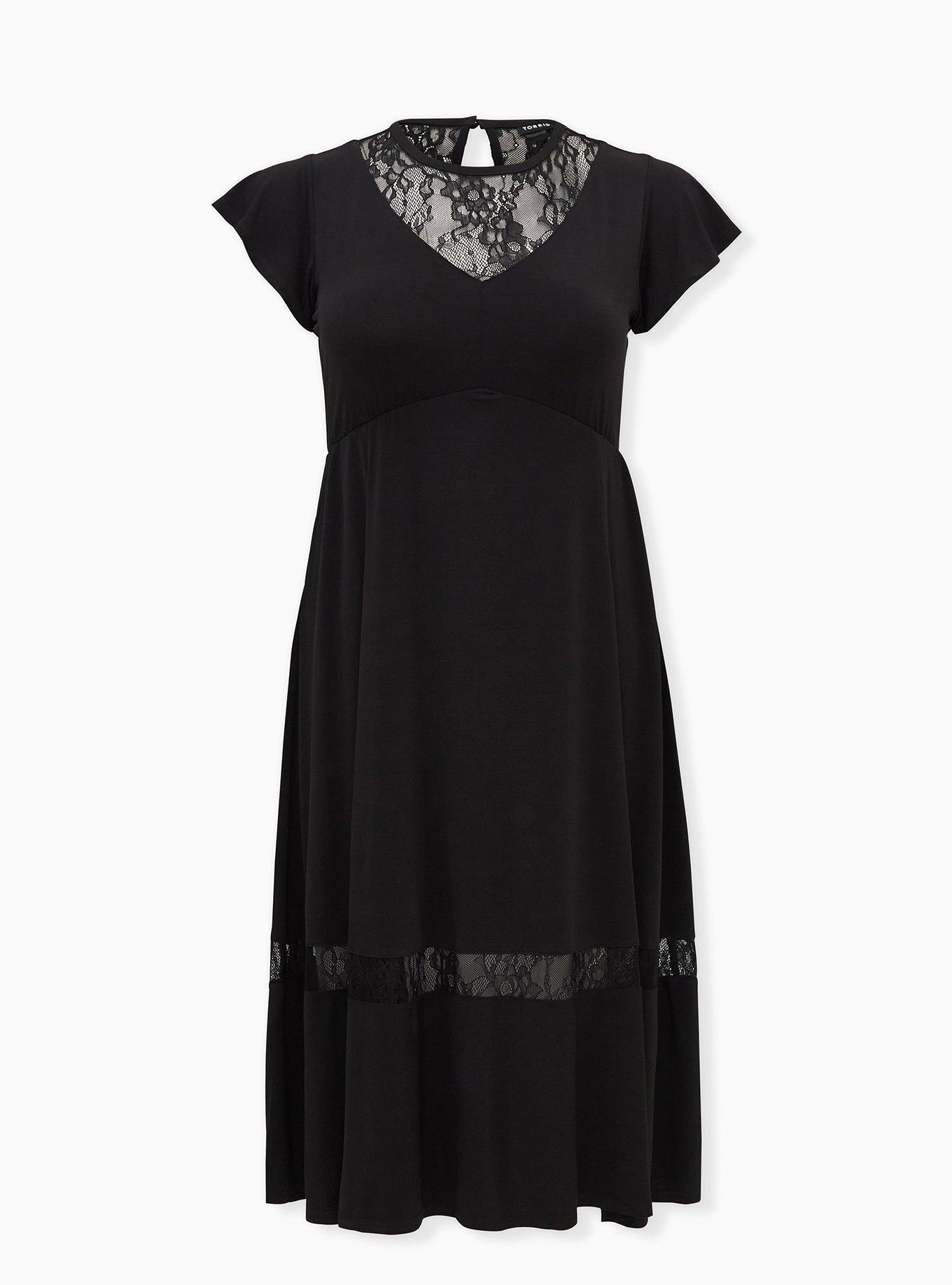 Midi Studio Knit Dress, DEEP BLACK, hi-res