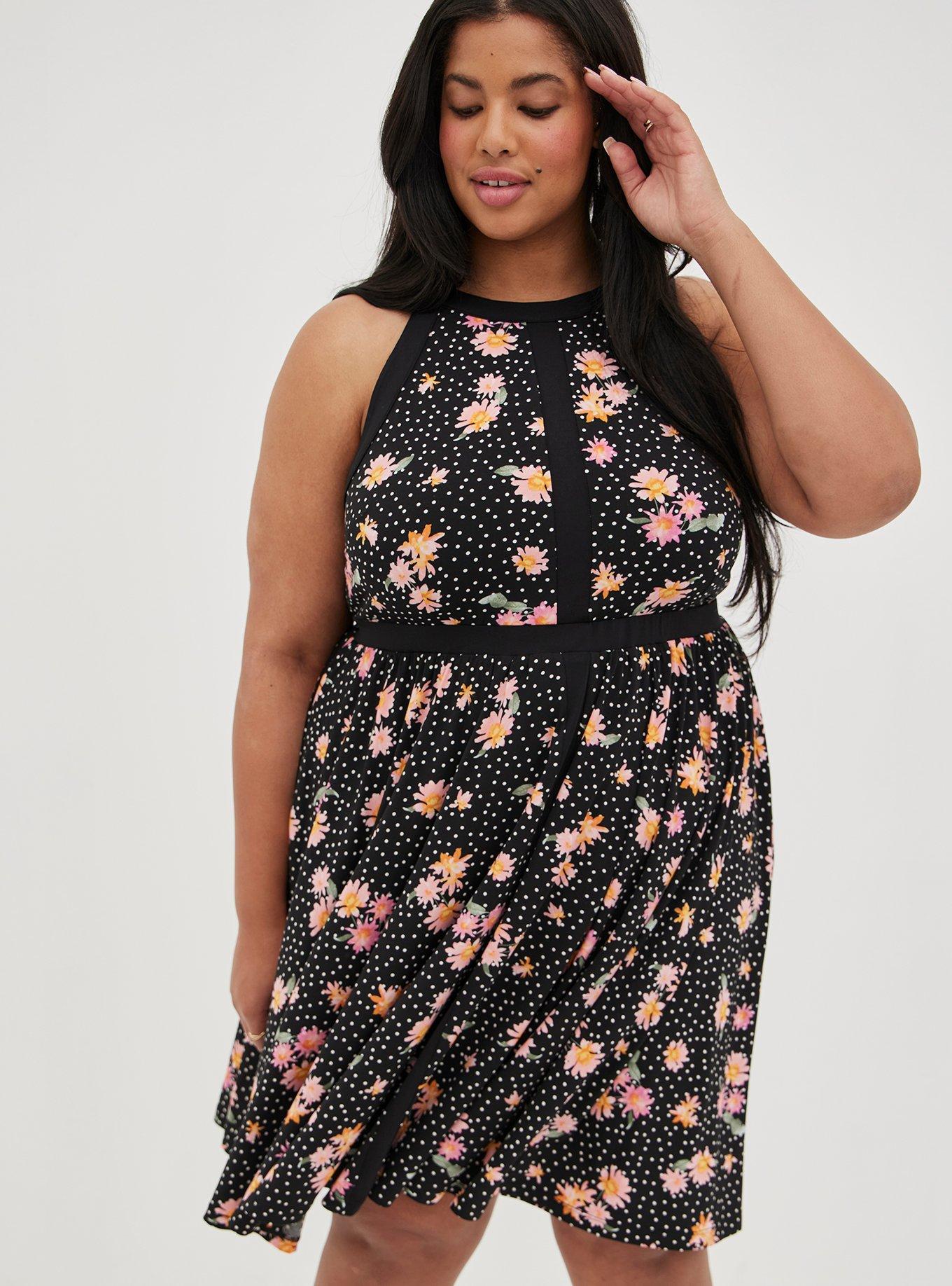 Plus Size - Mini Studio Knit Skater Dress - Torrid