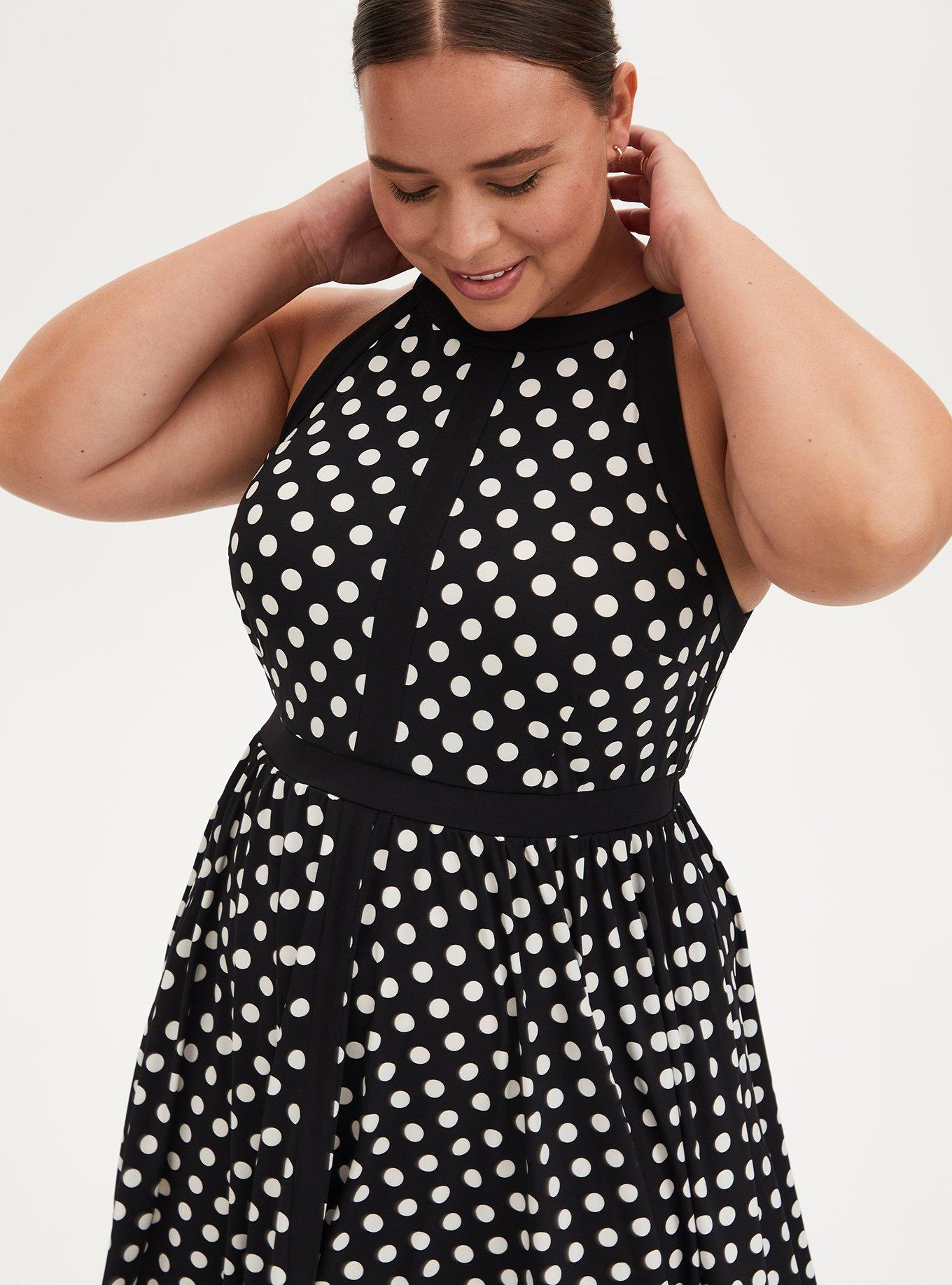 Plus Size Mini Studio Knit Skater Dress Torrid