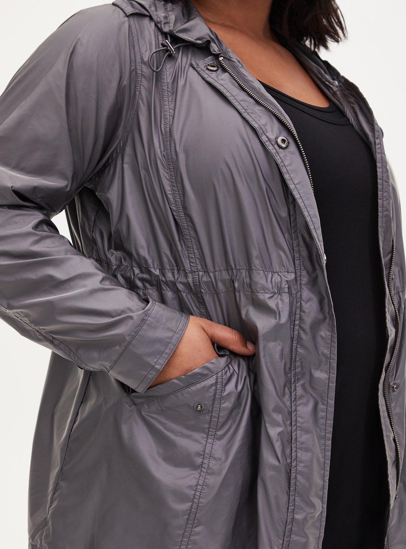 Plus Size - Reflective Nylon Windbreaker Active Jacket - Torrid