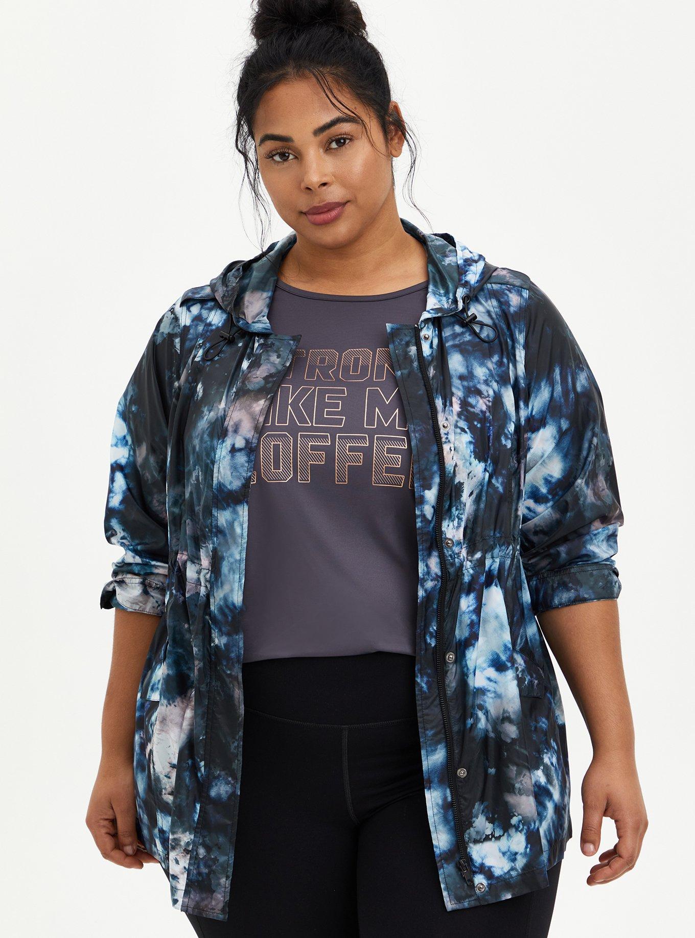 Plus Size - Reflective Nylon Windbreaker Active Jacket - Torrid