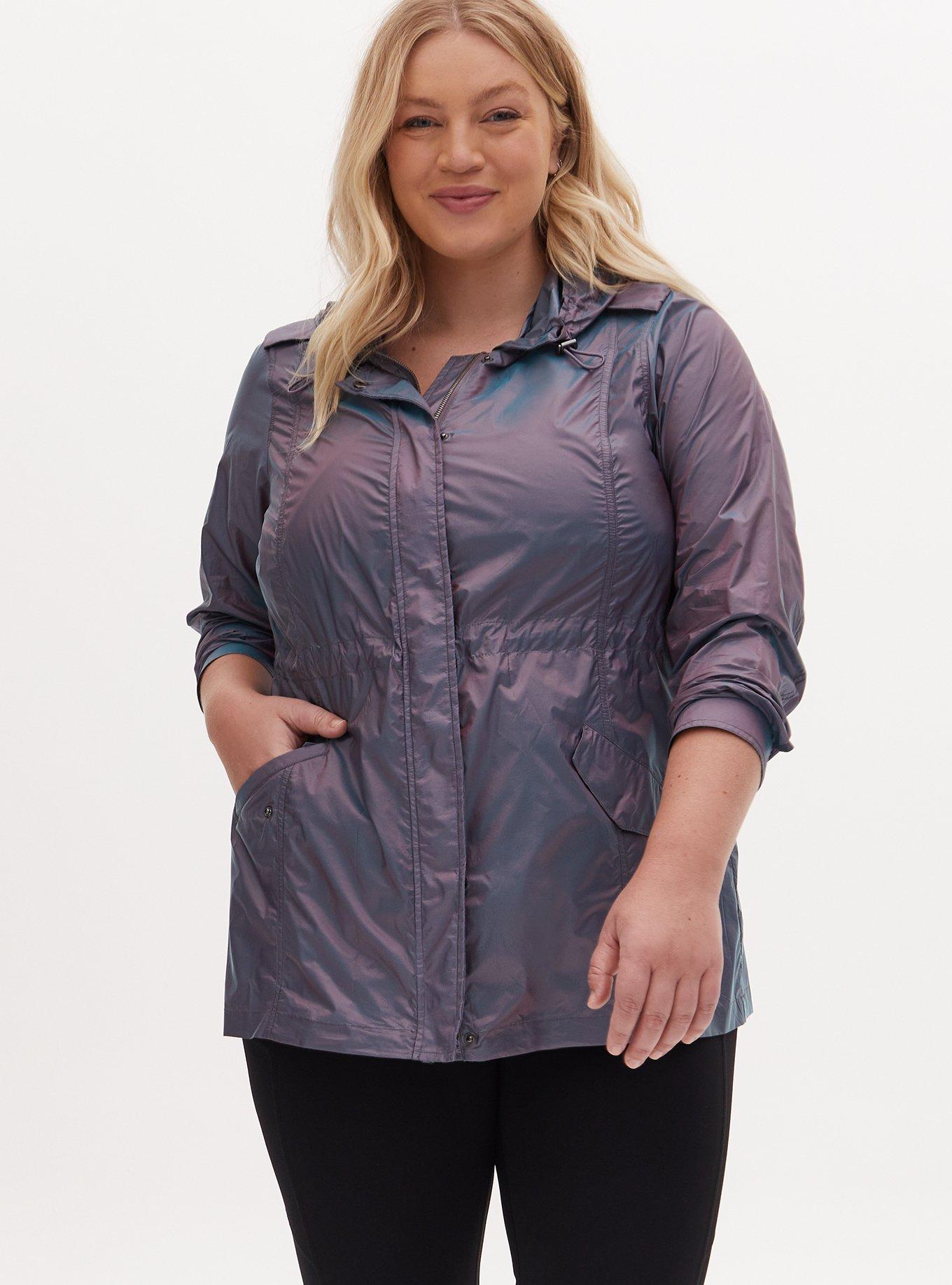 Plus size clearance nylon windbreaker