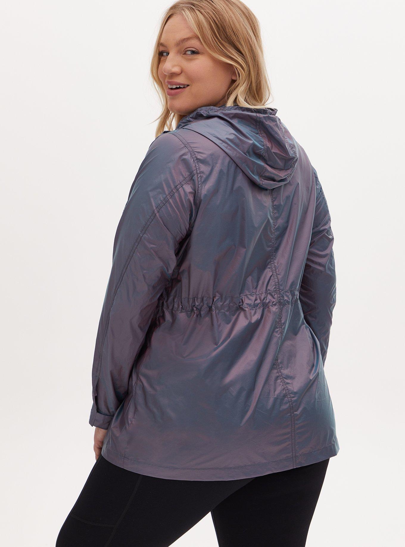 Plus Size Reflective Nylon Windbreaker Active Jacket Torrid