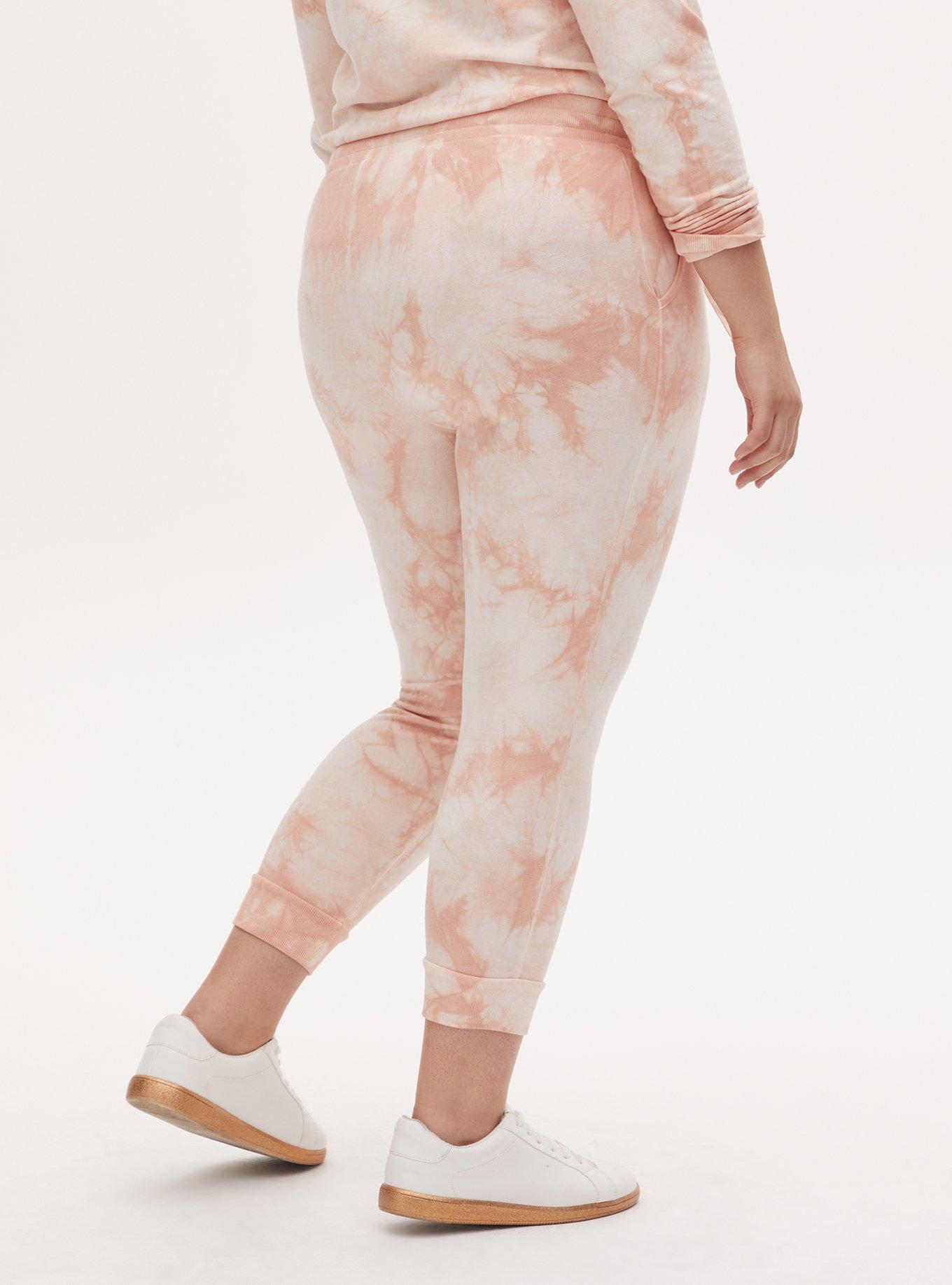 Everyday Fleece Crop Active Jogger, BLUSH TIE DYE, alternate