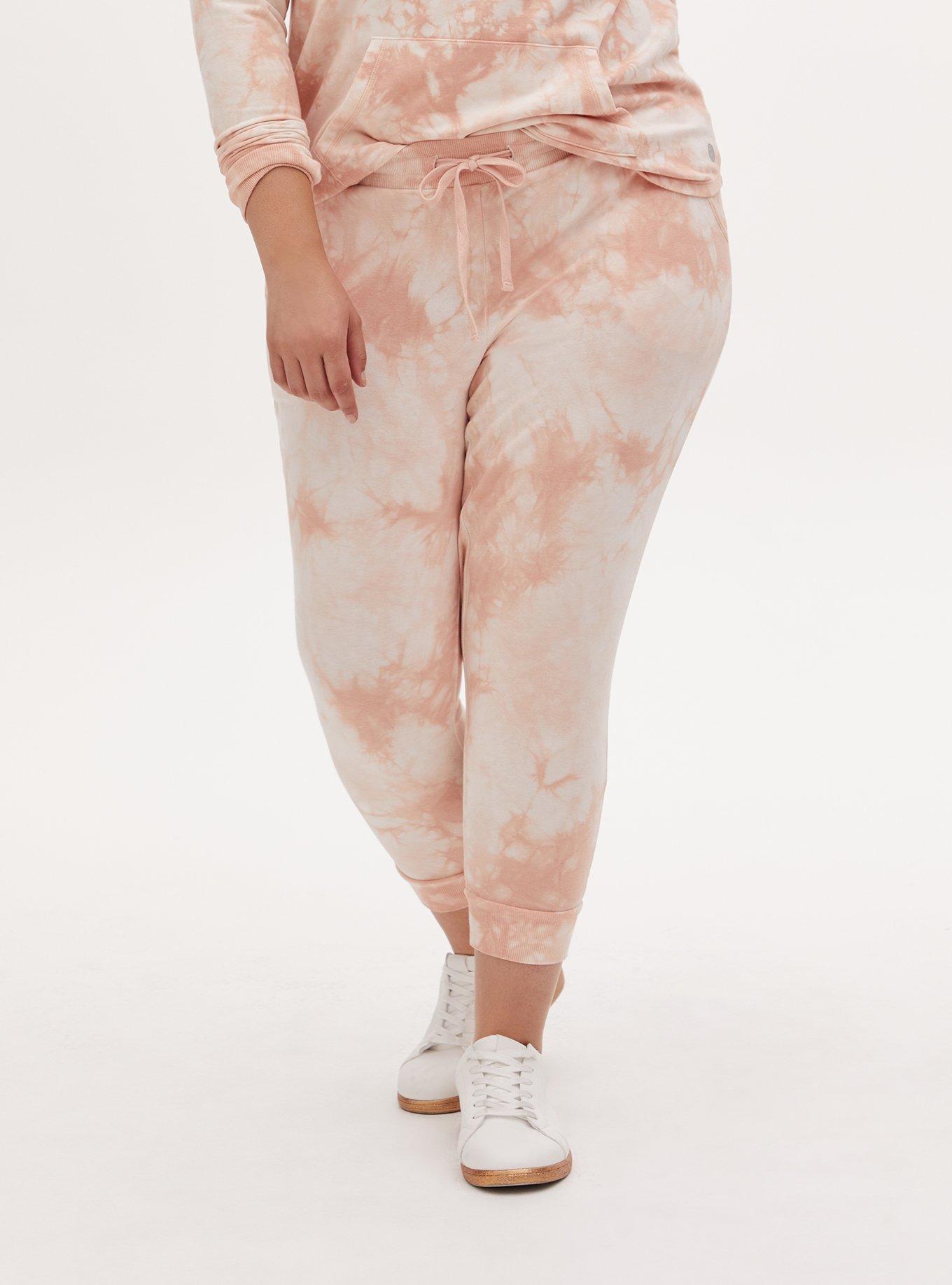 Everyday Fleece Crop Active Jogger, BLUSH TIE DYE, hi-res