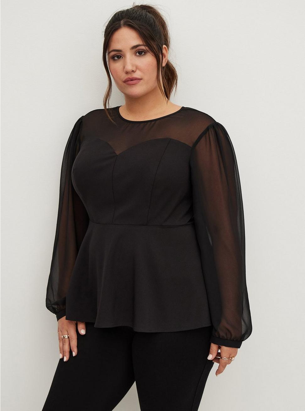 Torrid Floral Mesh Inset Top  Plus size outfits, Trendy plus size clothing,  Trendy plus size fashion