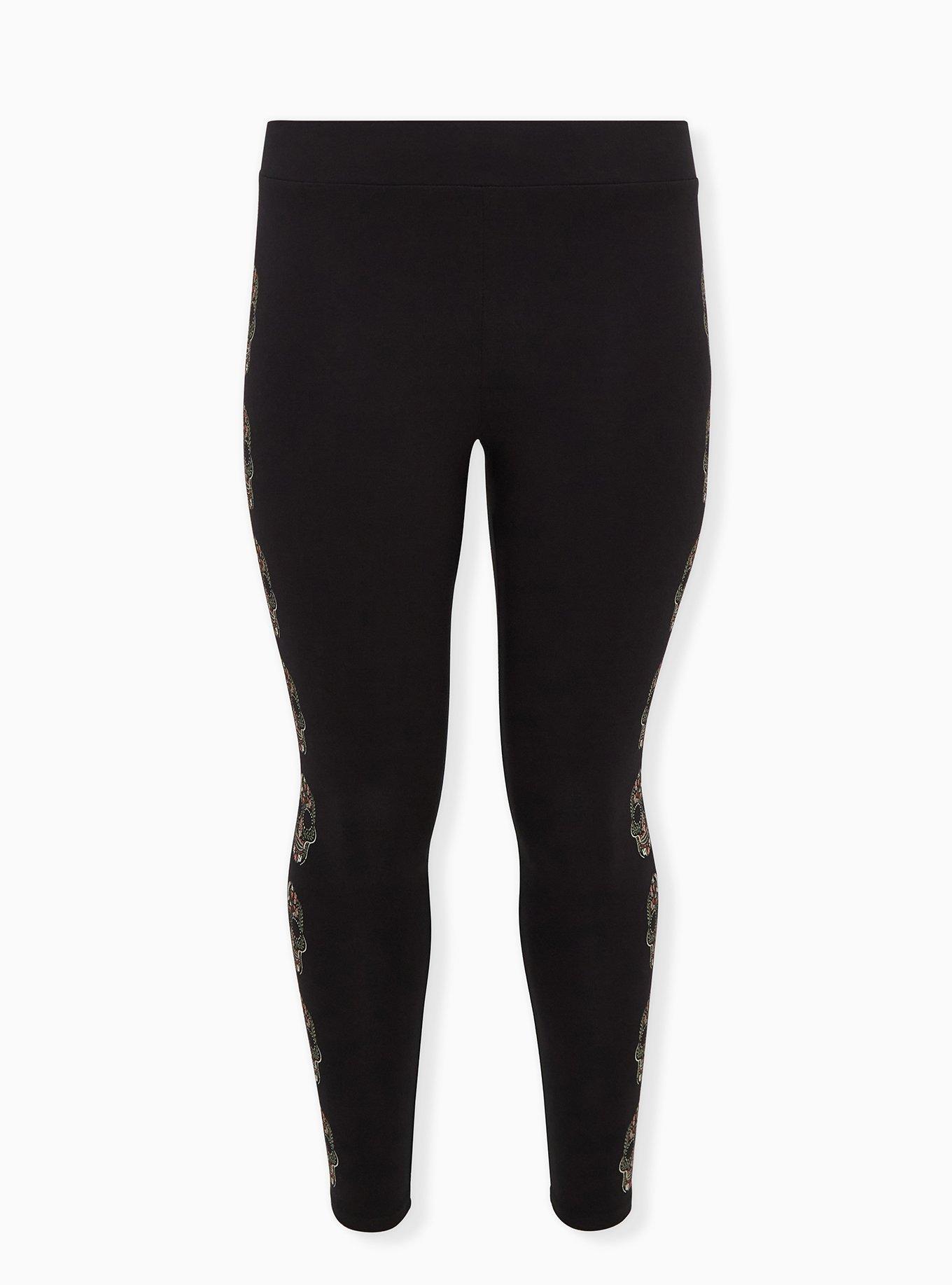 Torrid Premium Leggings - Heart Swirl Red & Black size 2x  Premium leggings,  Sweaters and leggings, Cropped black leggings