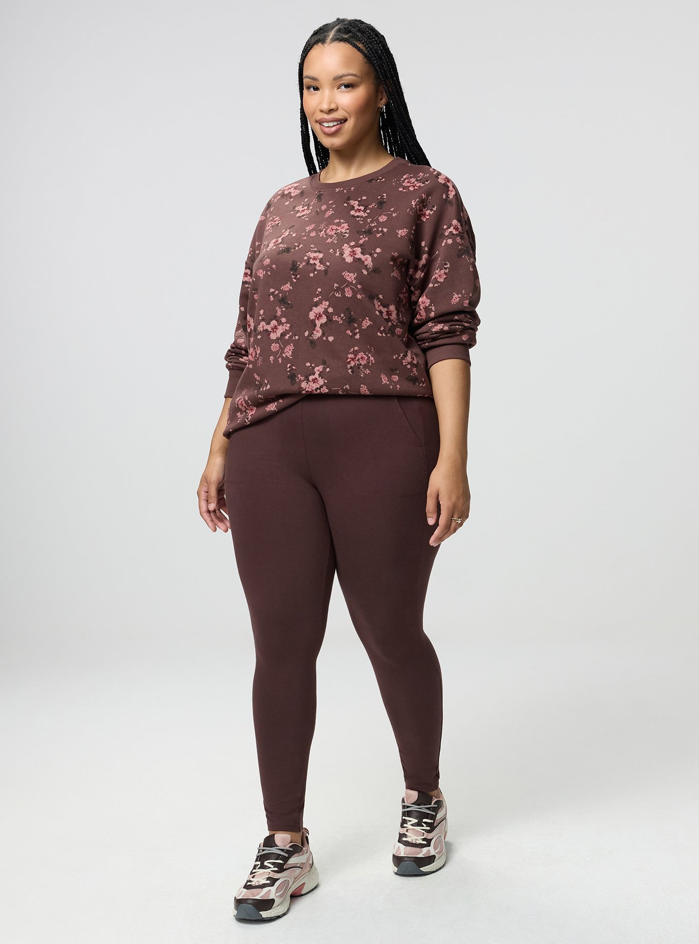 Full-Length Pocket Legging, PUCE, hi-res