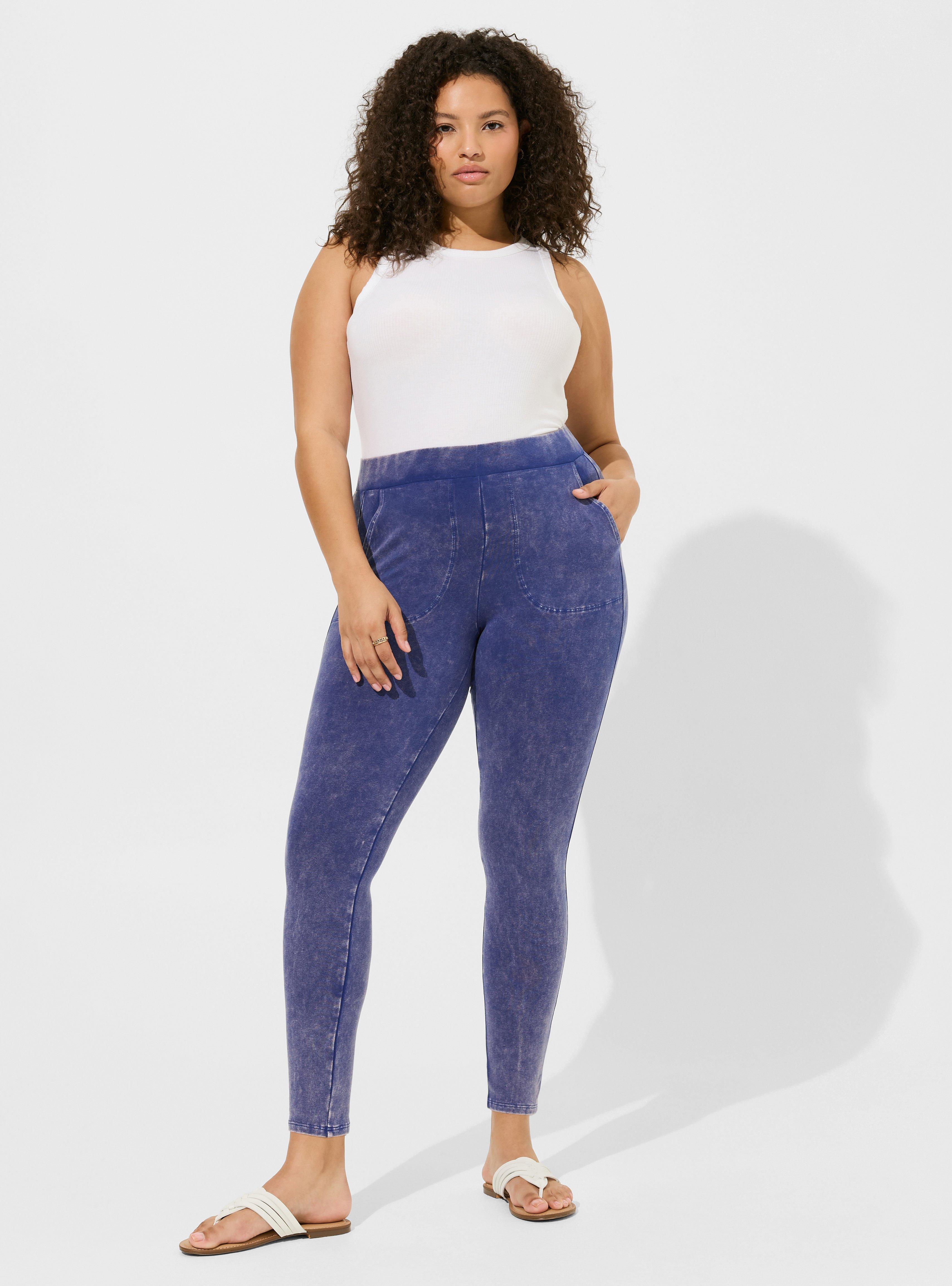 Plus Size - Full Length Signature Waist Moto Legging - Torrid