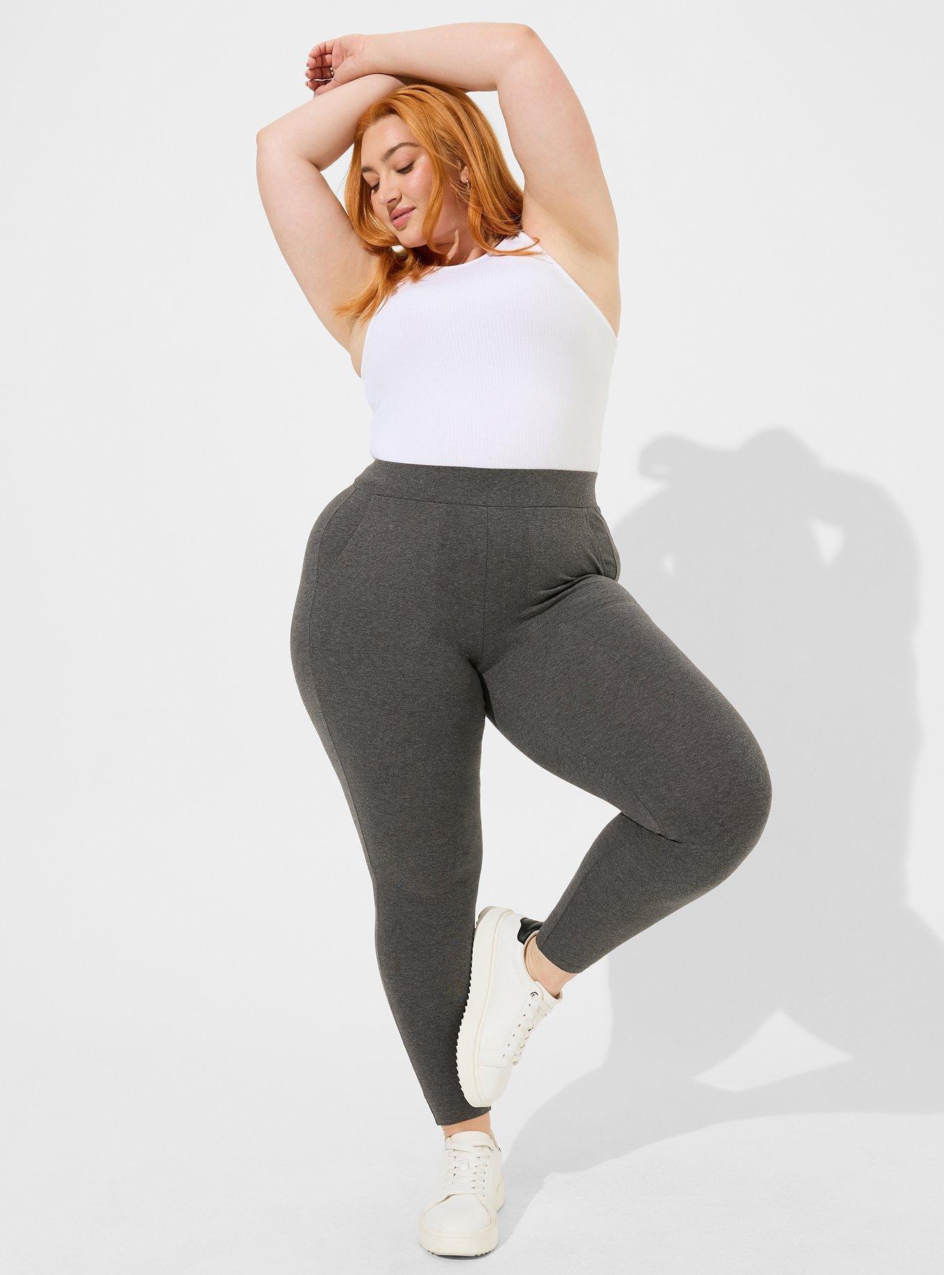 Plus Size - Full Length Signature Waist Moto Legging - Torrid