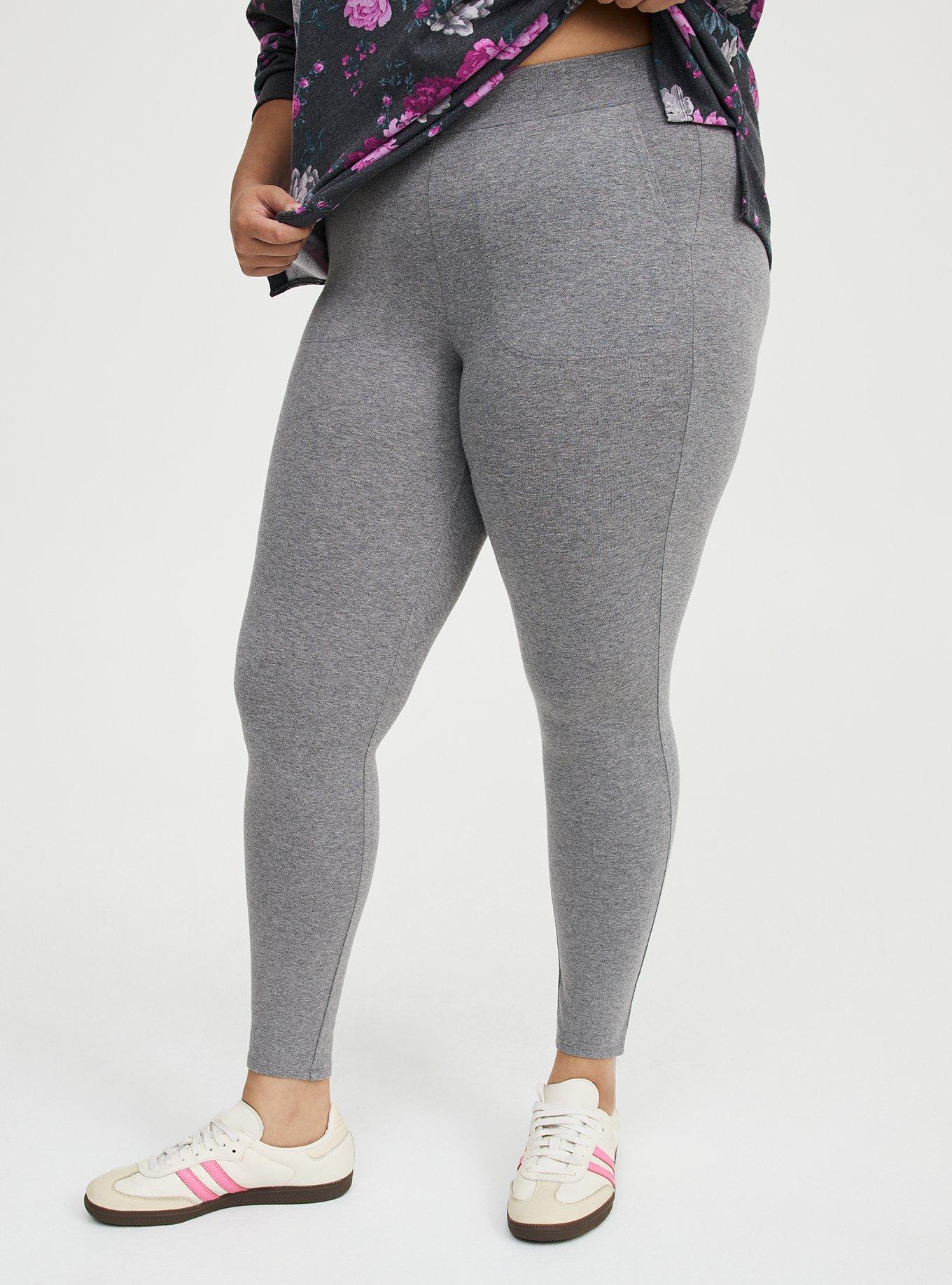 Full-Length Pocket Legging, MEDIUM HEATHER GREY, alternate
